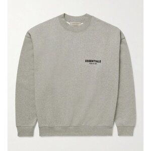 Essentials Fear Of God Heather Gray Sweatshirt Crew Neck Size Medium